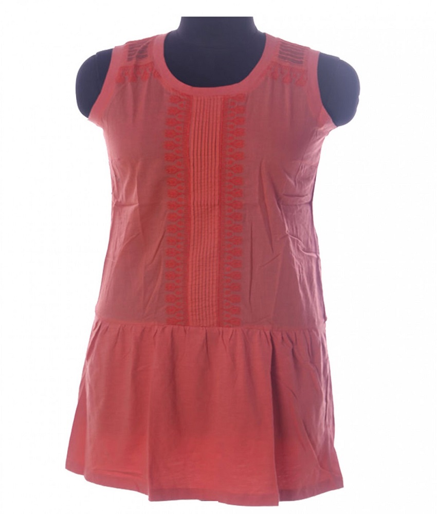 Rg Embroidery Orange Top