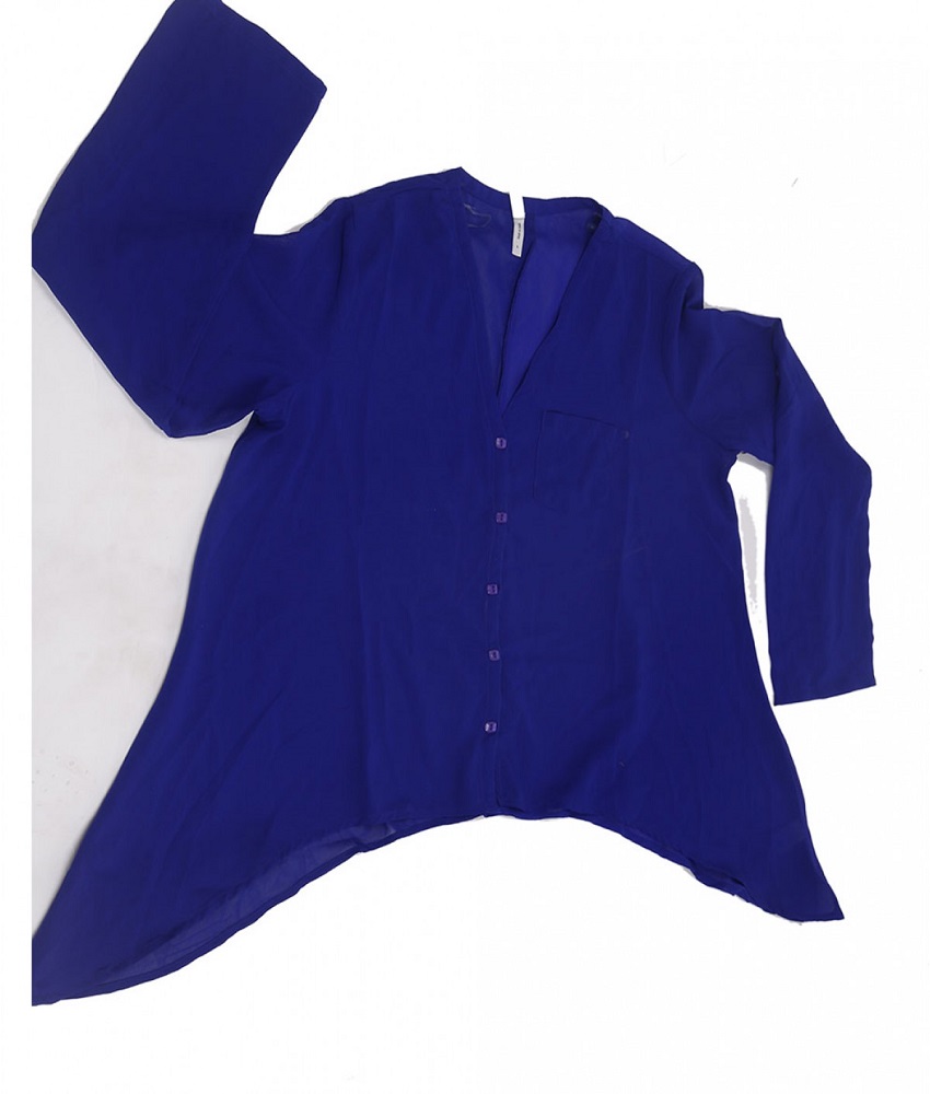 Ashu Solid Top  Colour Blue