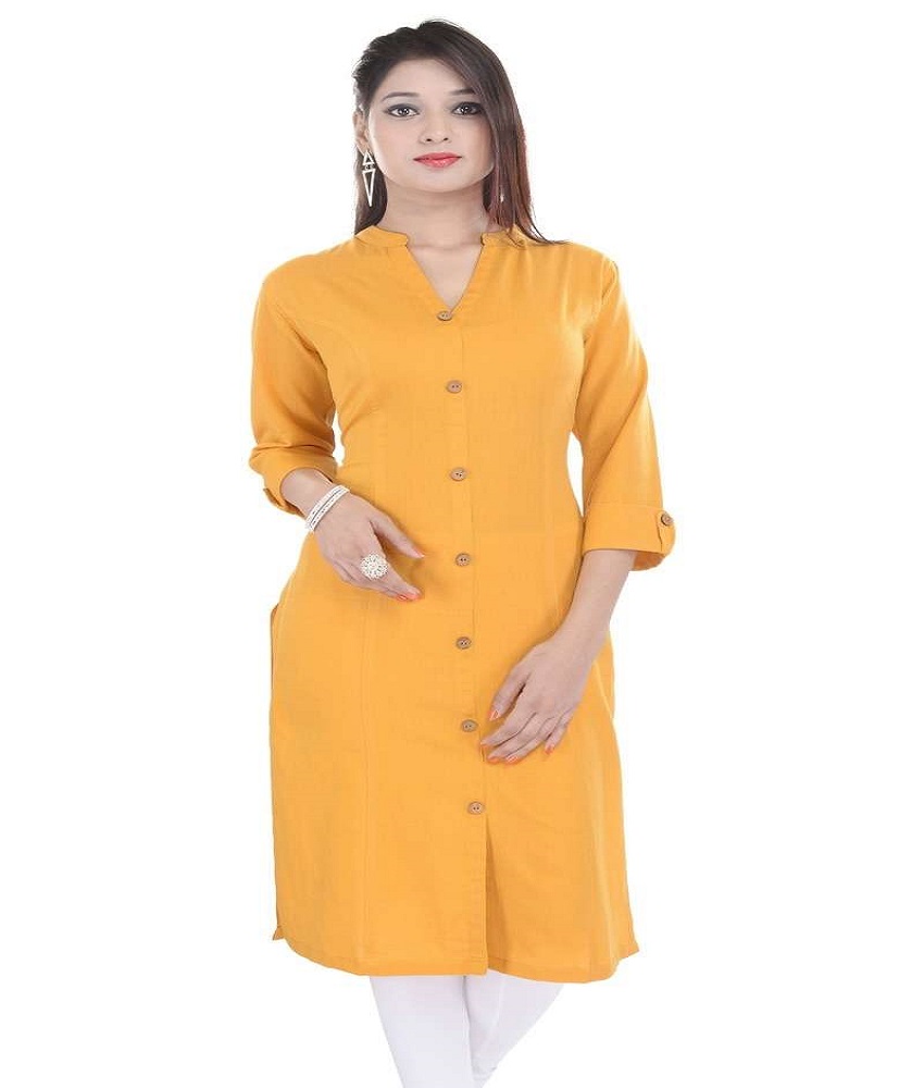 Cotton Plain Long Kurti