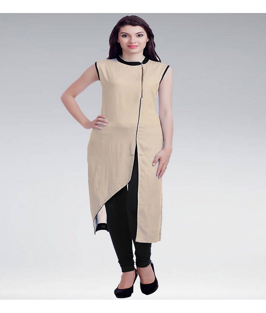Cotton Straight Plain Kurti 
