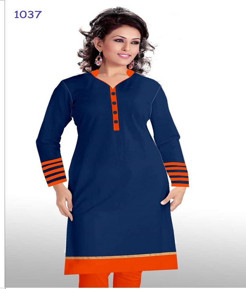 Cotton Straight Plain Kurti