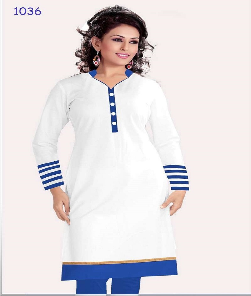 Cotton Straight Plain Kurti